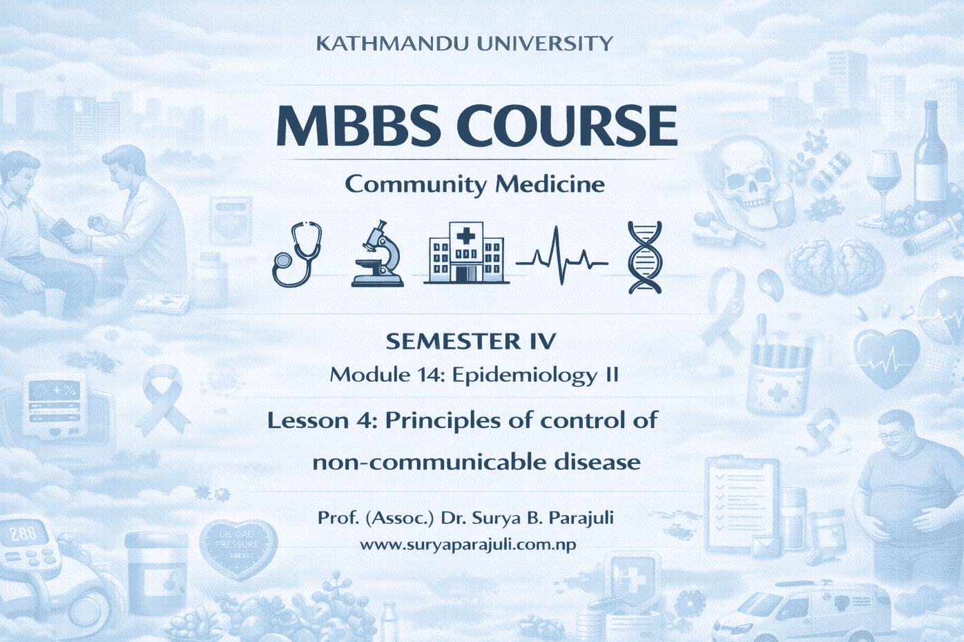 Principles of control of non-communicable disease